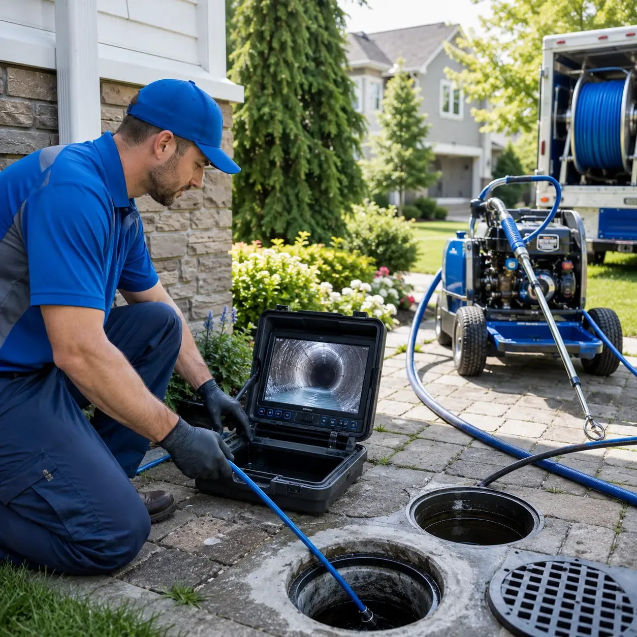 Outdoor drain cleaning professionals serving Collegeport, TX