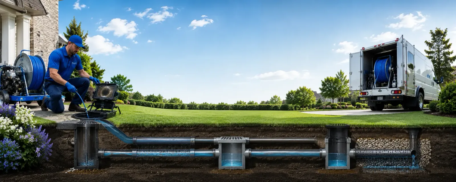 Outdoor drain cleaning information for Collegeport, TX